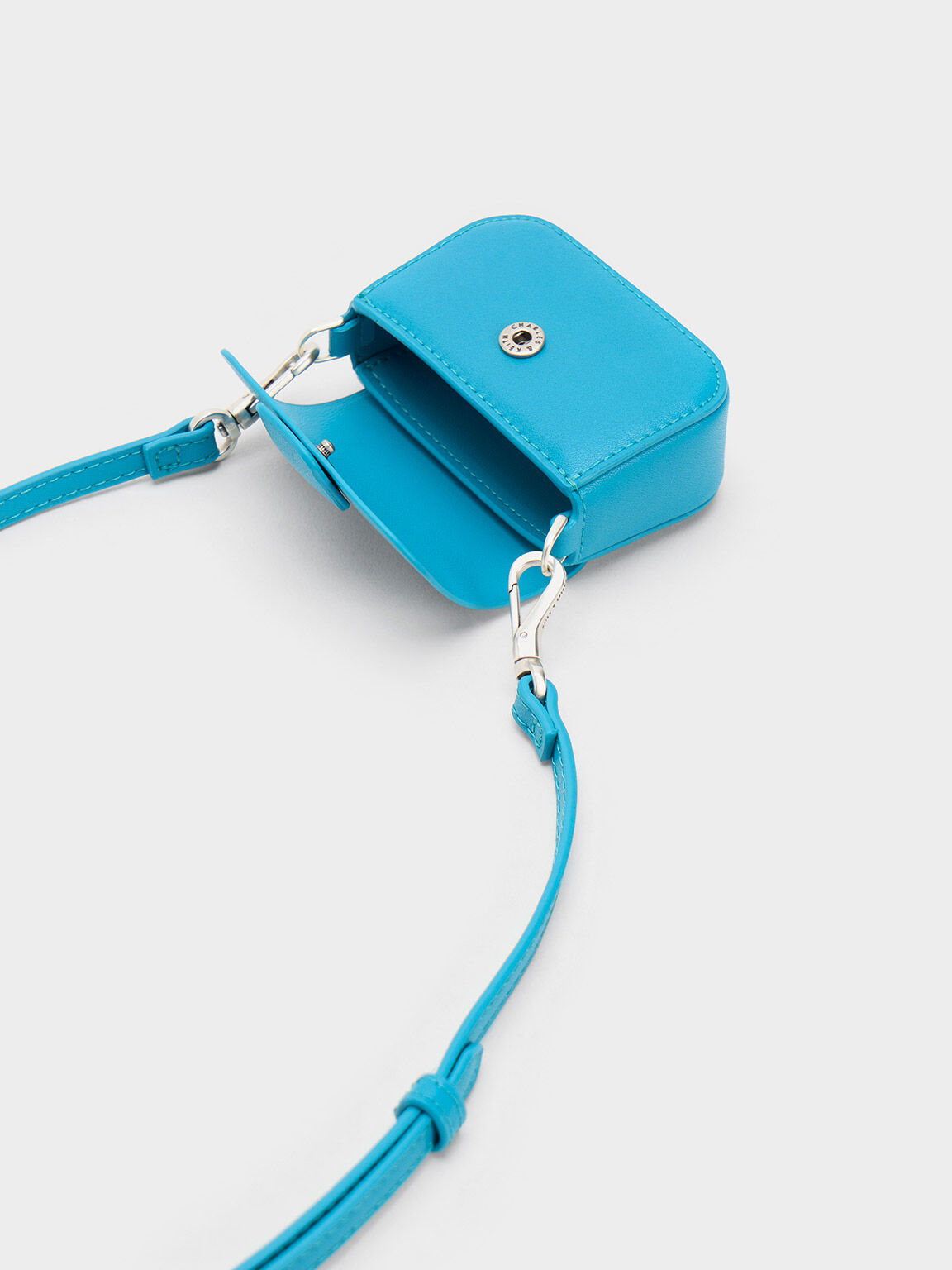 Micro Koa Square Push-Lock Bag, Blue, hi-res