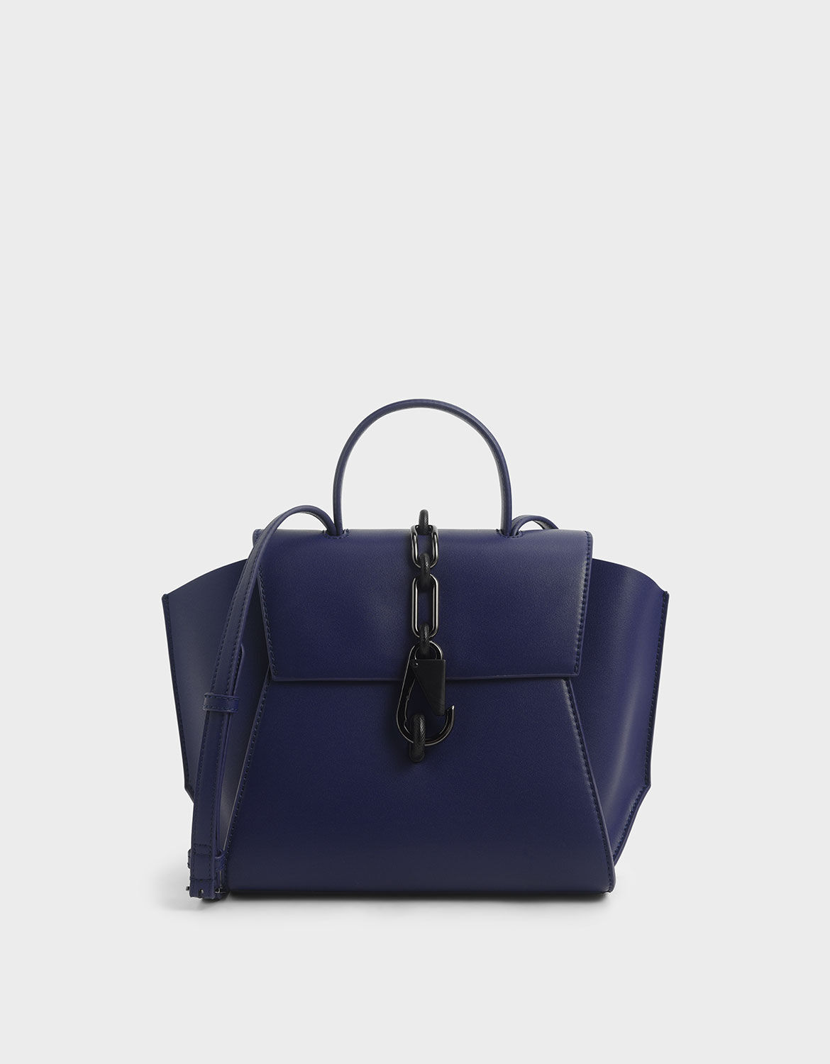 dark blue handbag