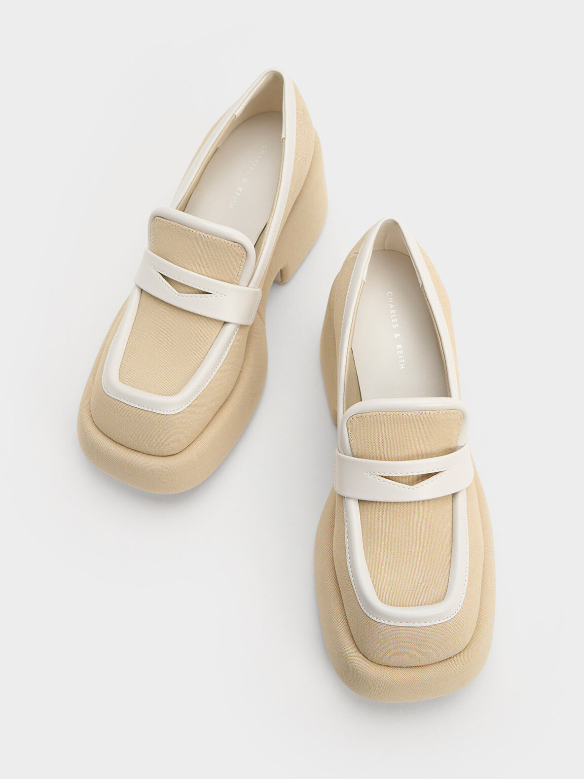 White platform sale loafers women's