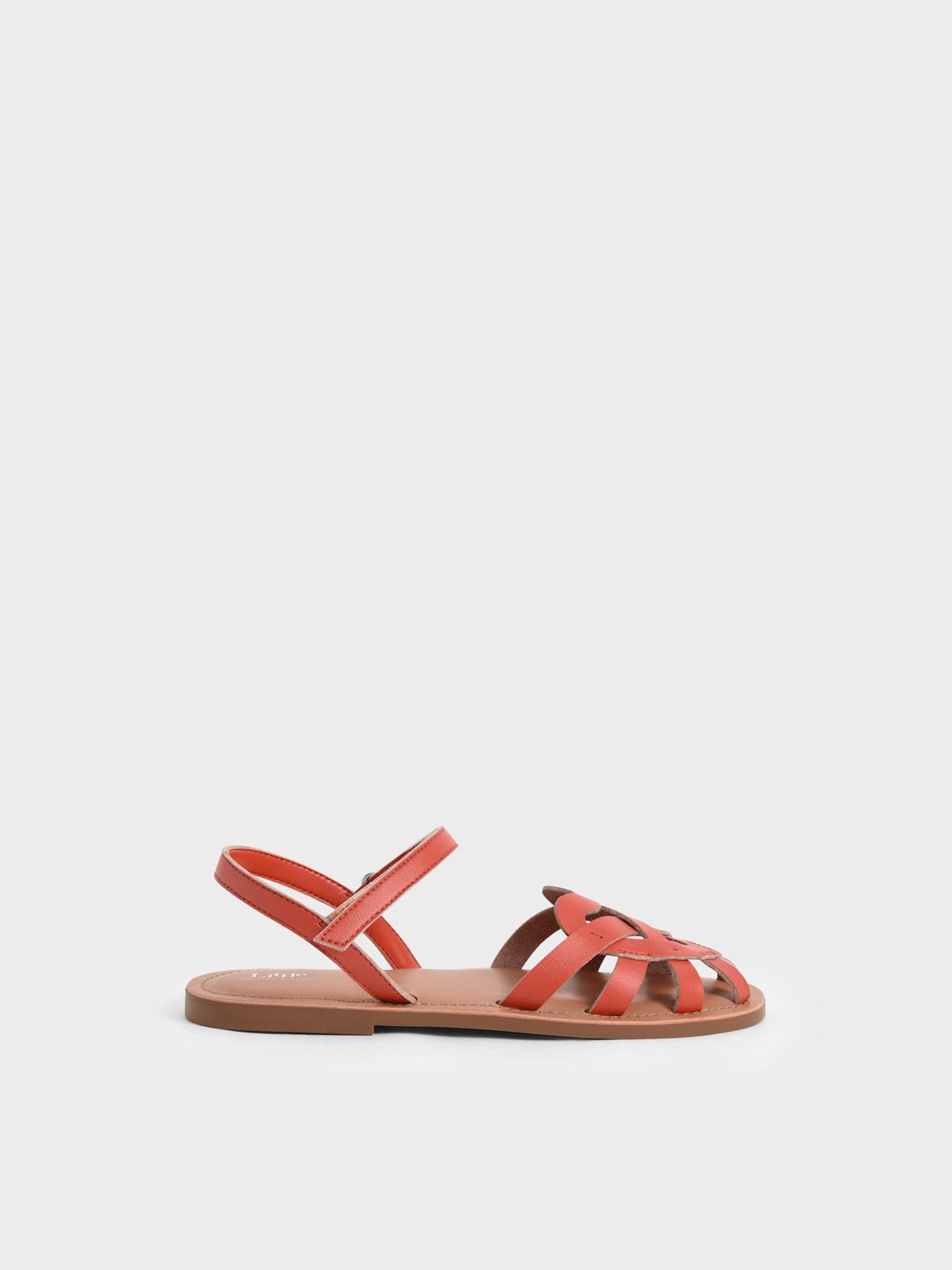 Red 2025 caged sandals