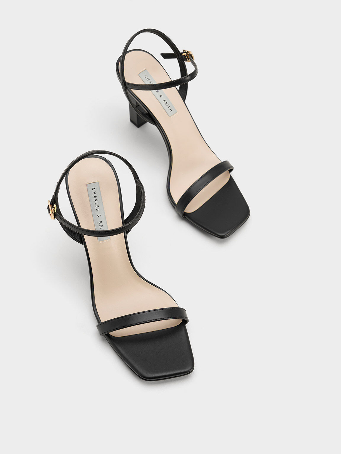 Charles & Keith Sandals  Charles and keith shoes, Black sandals, Heels