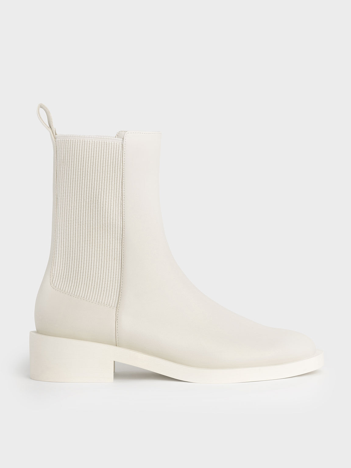 all white leather boots