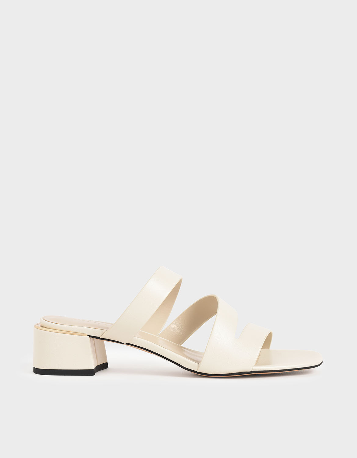 strappy white block heels