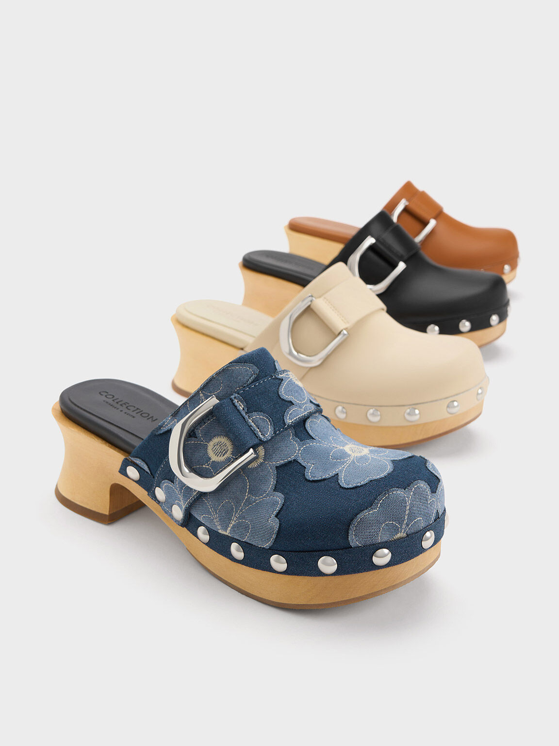 Robin studded clearance leather clog