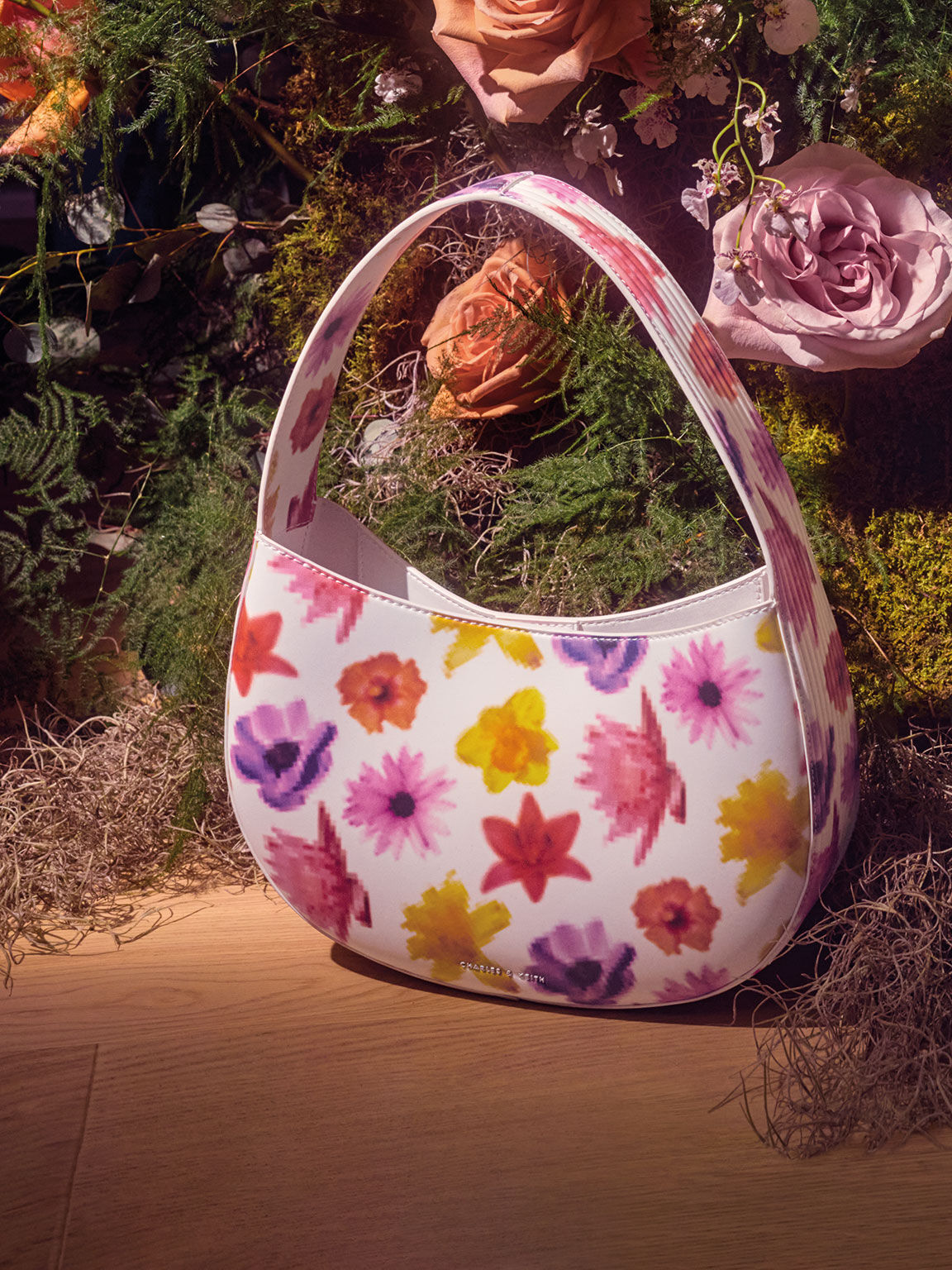 Coda Floral-Print Top Handle Hobo Bag - Multi