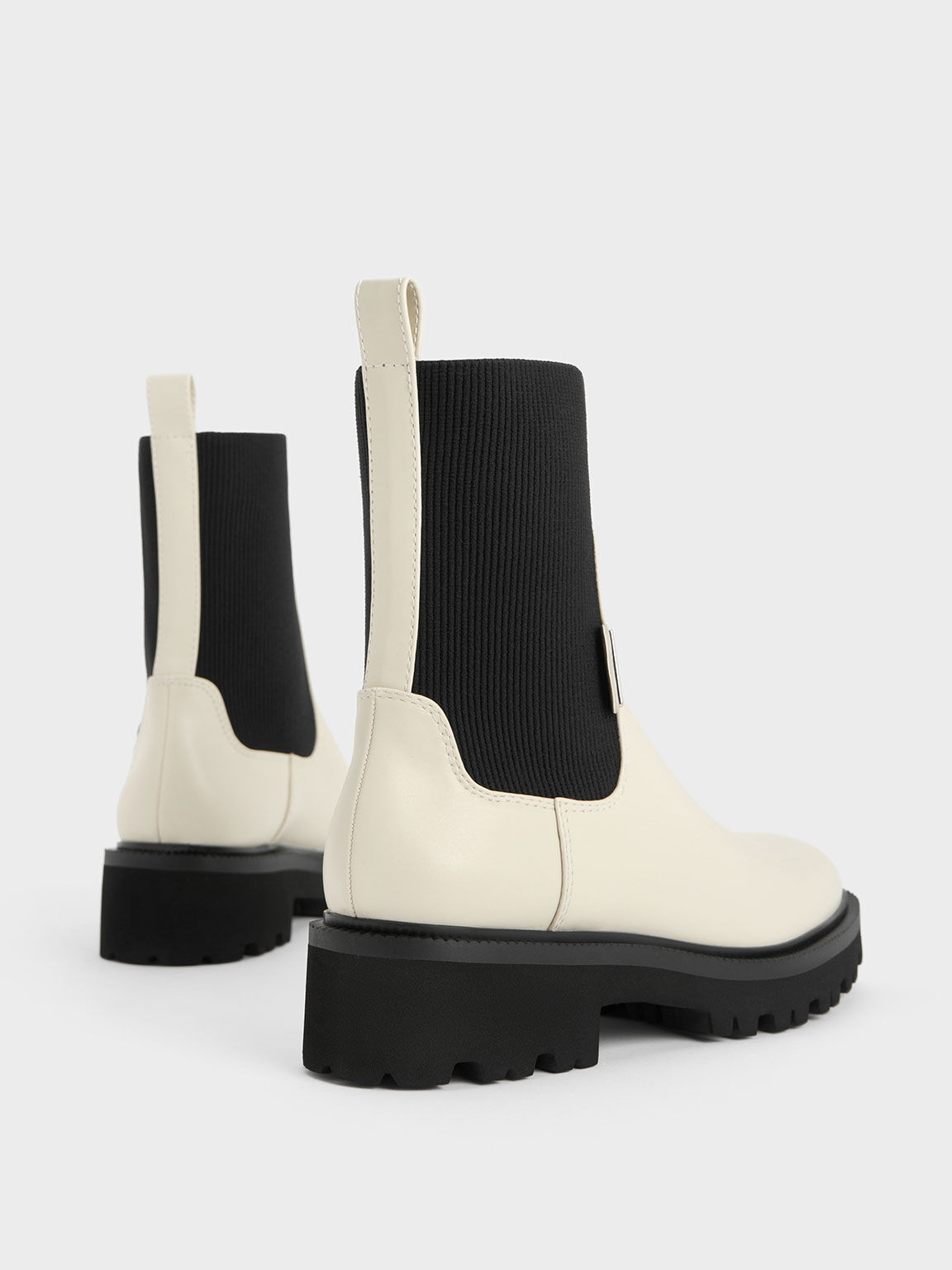 both x CHARLES & KEITH-CHELSEA BOOTS-WHITE – BOTH