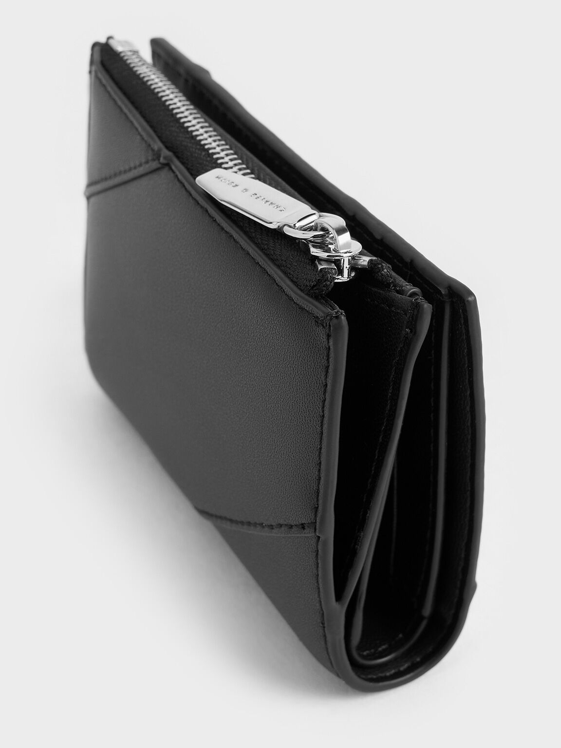 Trin Stitch-Trim Wallet, Noir, hi-res