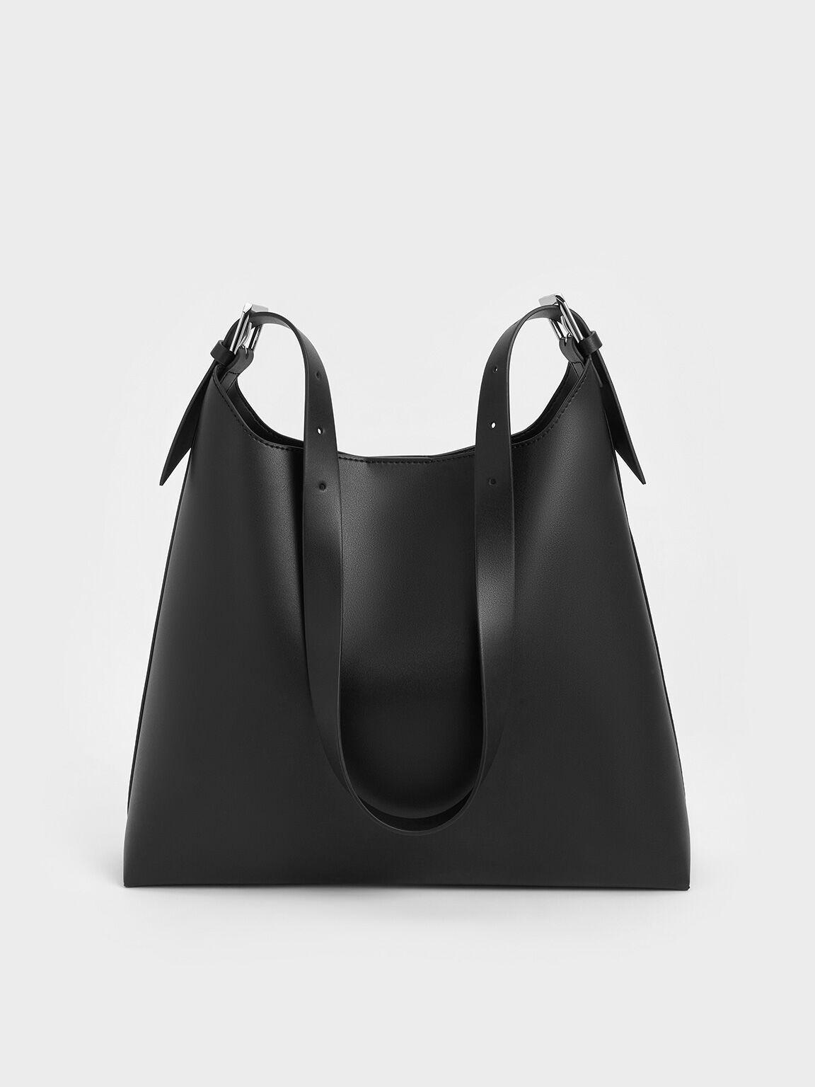 Hertha Trapeze Slouchy Hobo Bag, Noir, hi-res