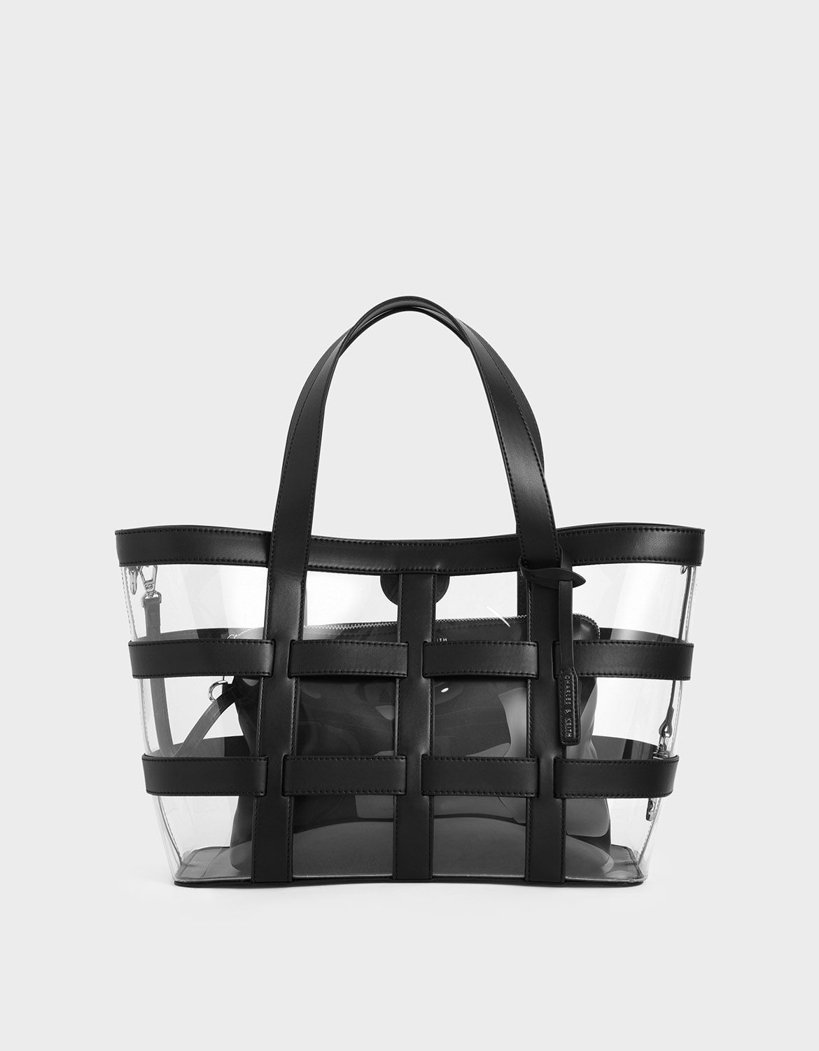 charles & keith textured tote bag