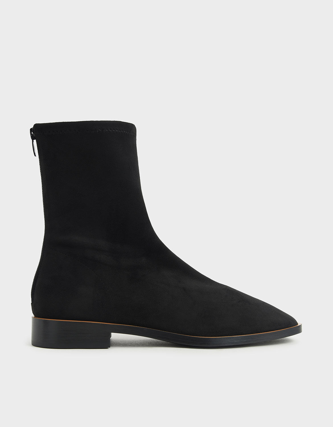 womens black zip ankle boots