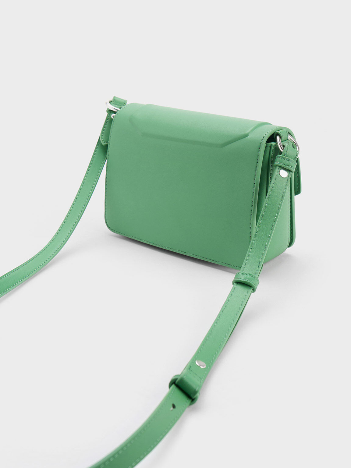 Dark Green Bow Crossbody Bag - CHARLES & KEITH US