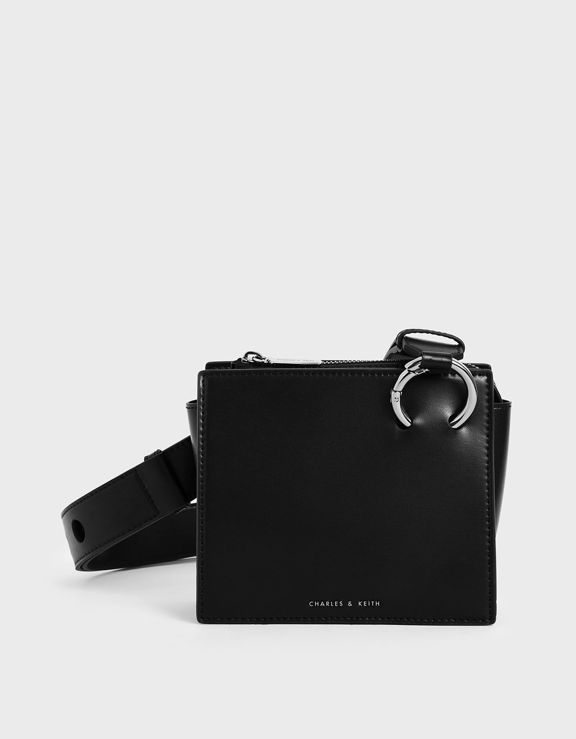 black square crossbody bag