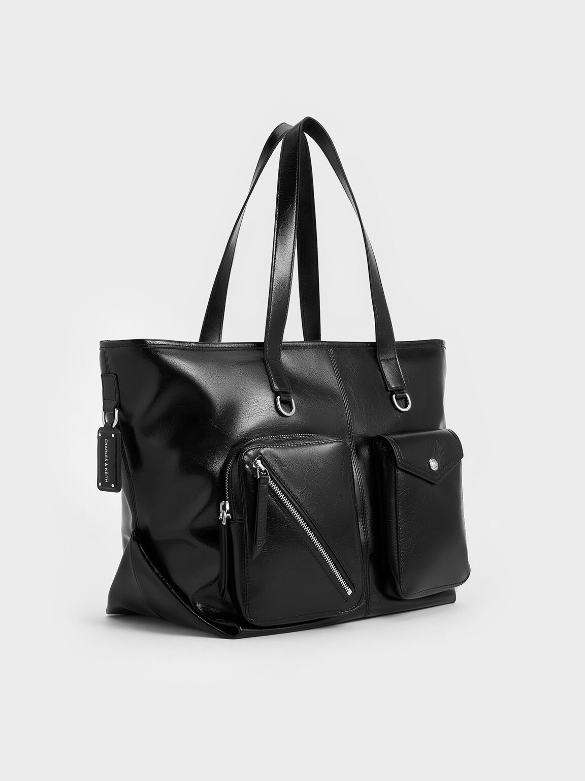 Thora Multi-Pocket Tote Bag, Noir, hi-res