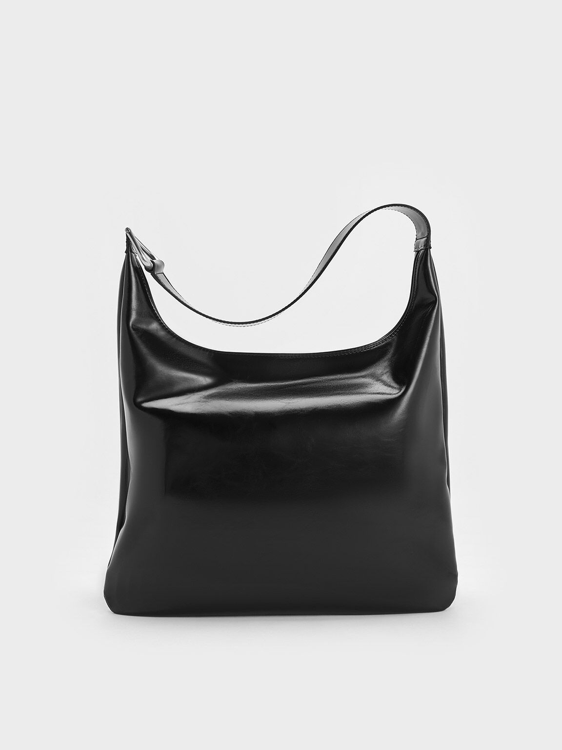 Lumen Slouchy Hobo Bag, Noir, hi-res