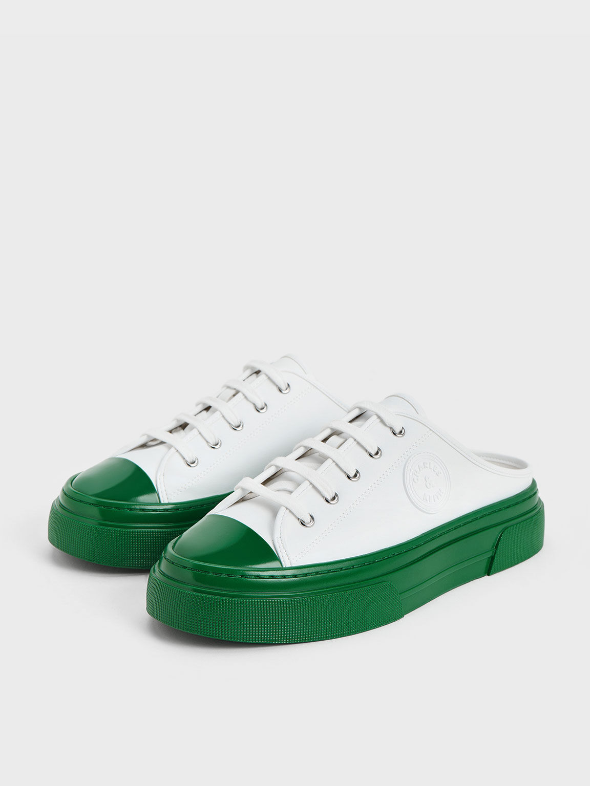 Kay Two-Tone Slip-On Sneakers, Green, hi-res