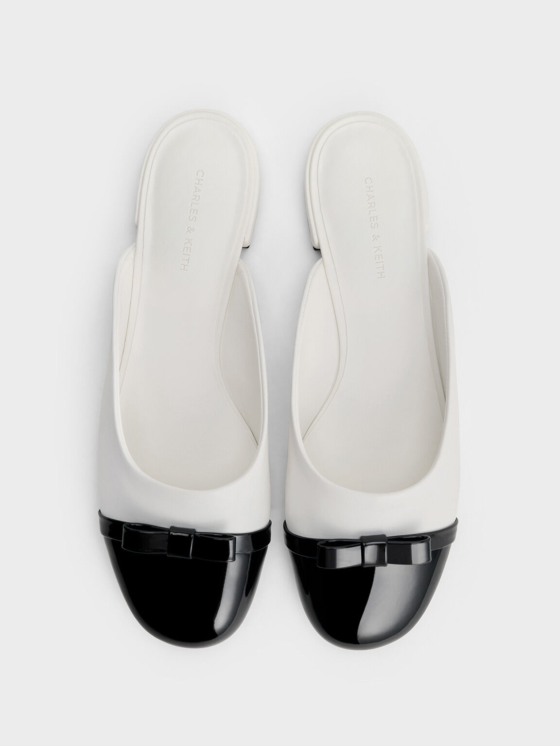 蝴蝶結穆勒鞋, 白色, hi-res