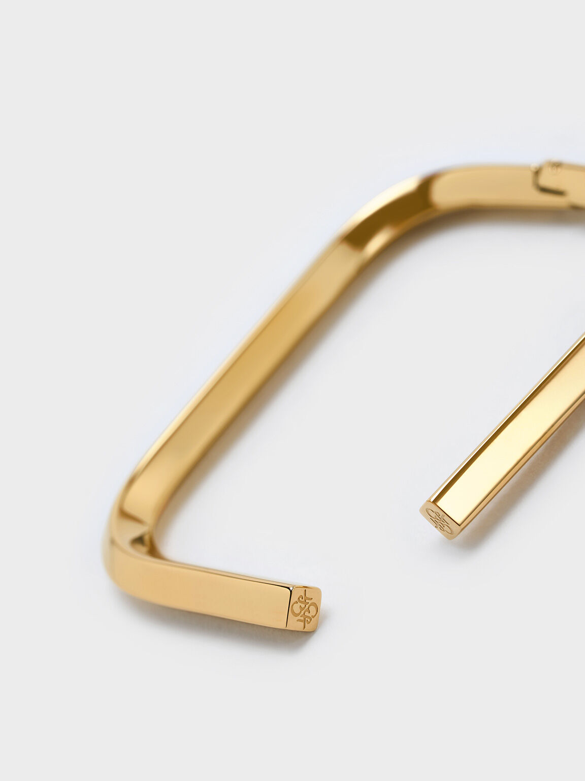 Angular Cuff Bracelet, Gold, hi-res