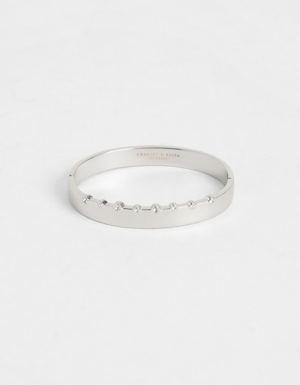 Silver Swarovski® Crystal Studded Bracelet - CHARLES & KEITH SG