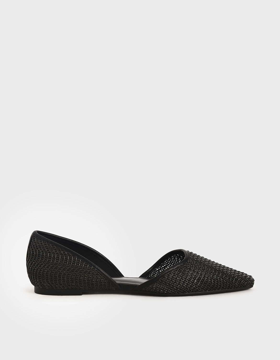 Woven D'Orsay Flats | CHARLES \u0026 KEITH SG