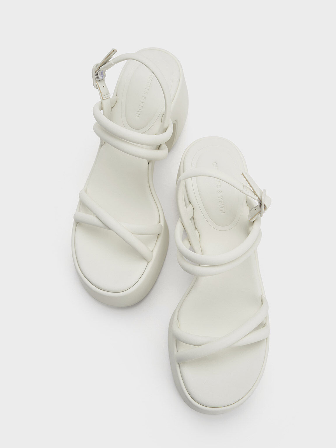 Nerissa Tubular Platform Sandals, Chalk, hi-res