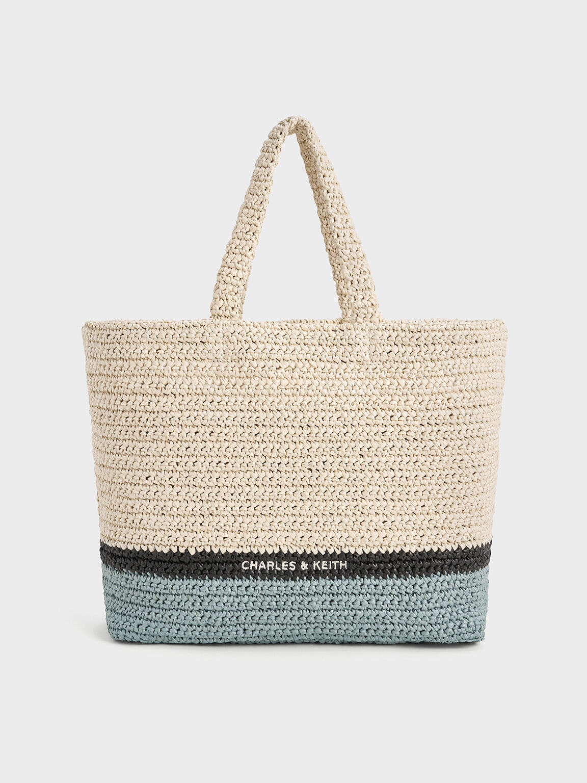 Allegra Knitted Tote Bag, Cream, hi-res