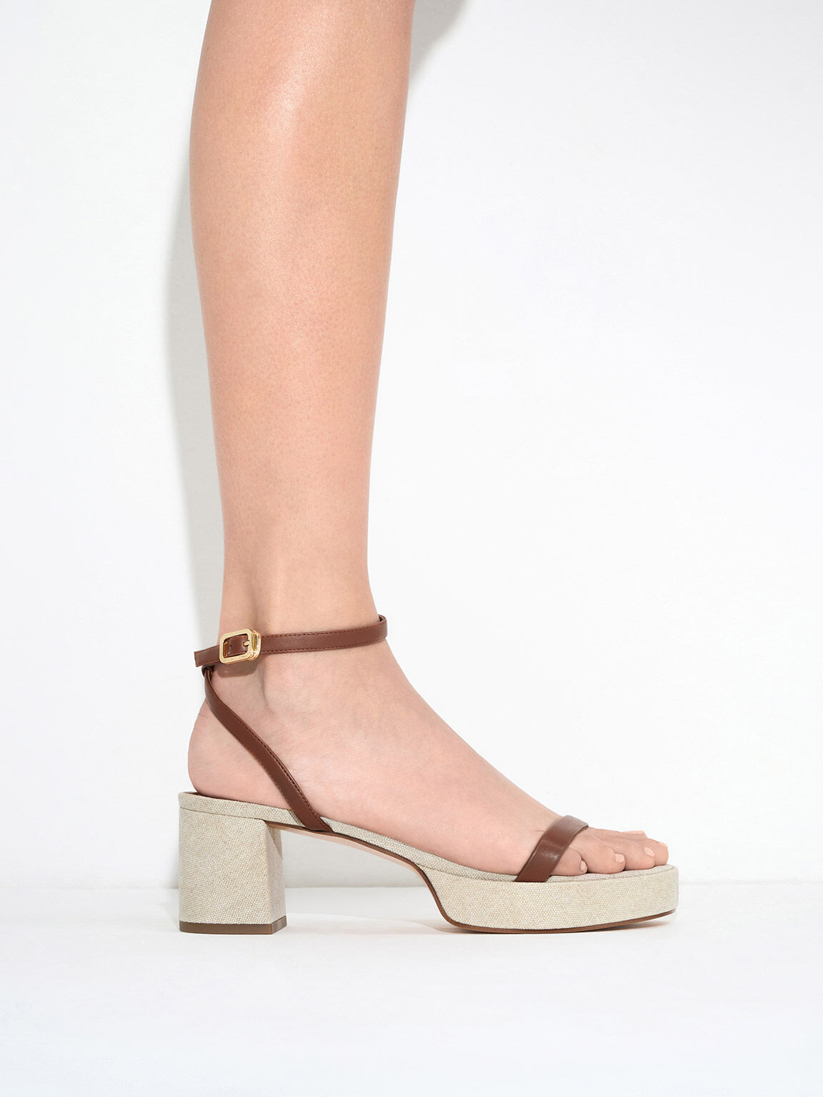 Thin-Strap Block Heel Sandals, Multi, hi-res