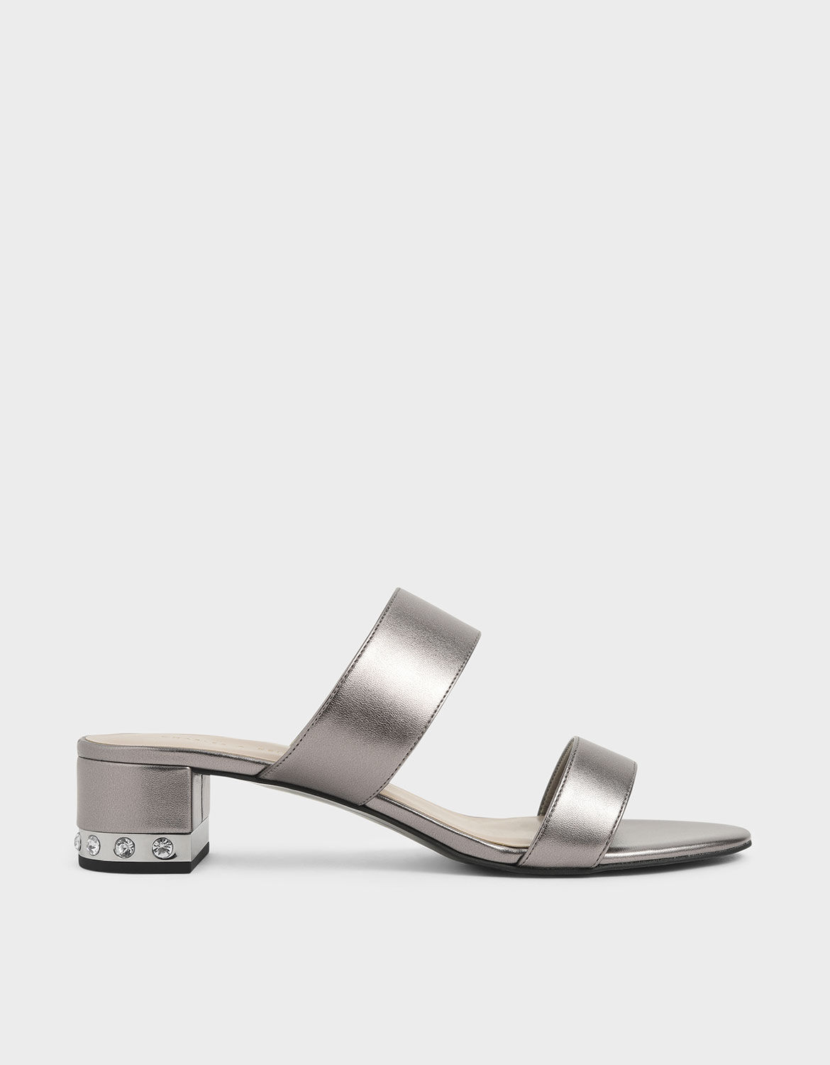 pewter block heel shoes