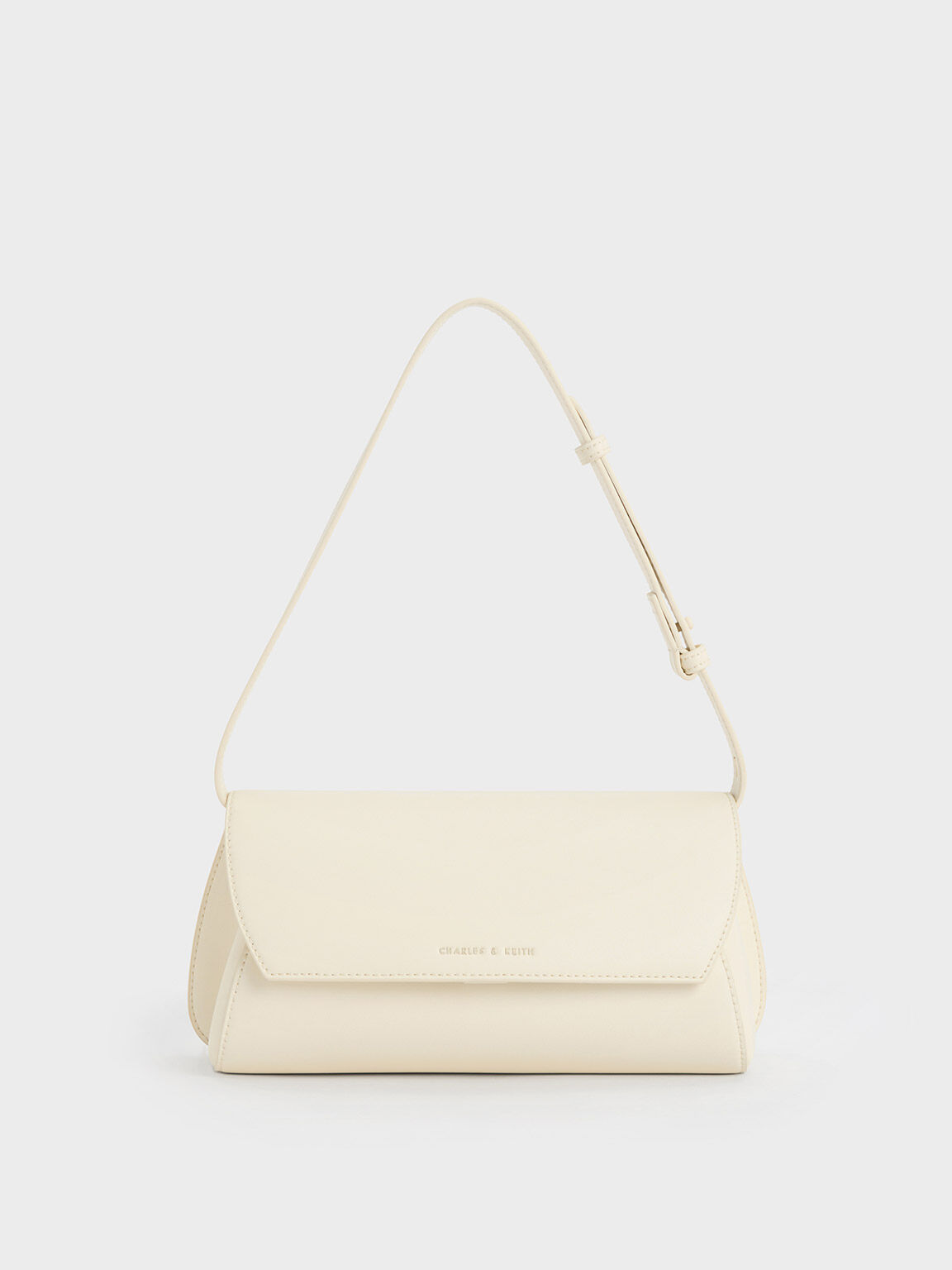 Charles Keith Chain Shoulder Bag Diamond Bag Beige Up To 60% Off