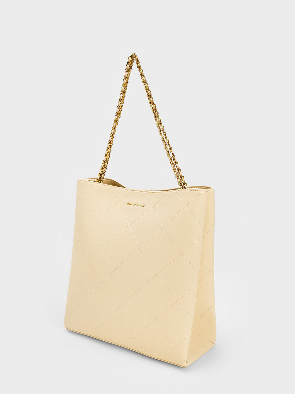Charles & Keith - Women's Braided Bag Strap, Beige, R