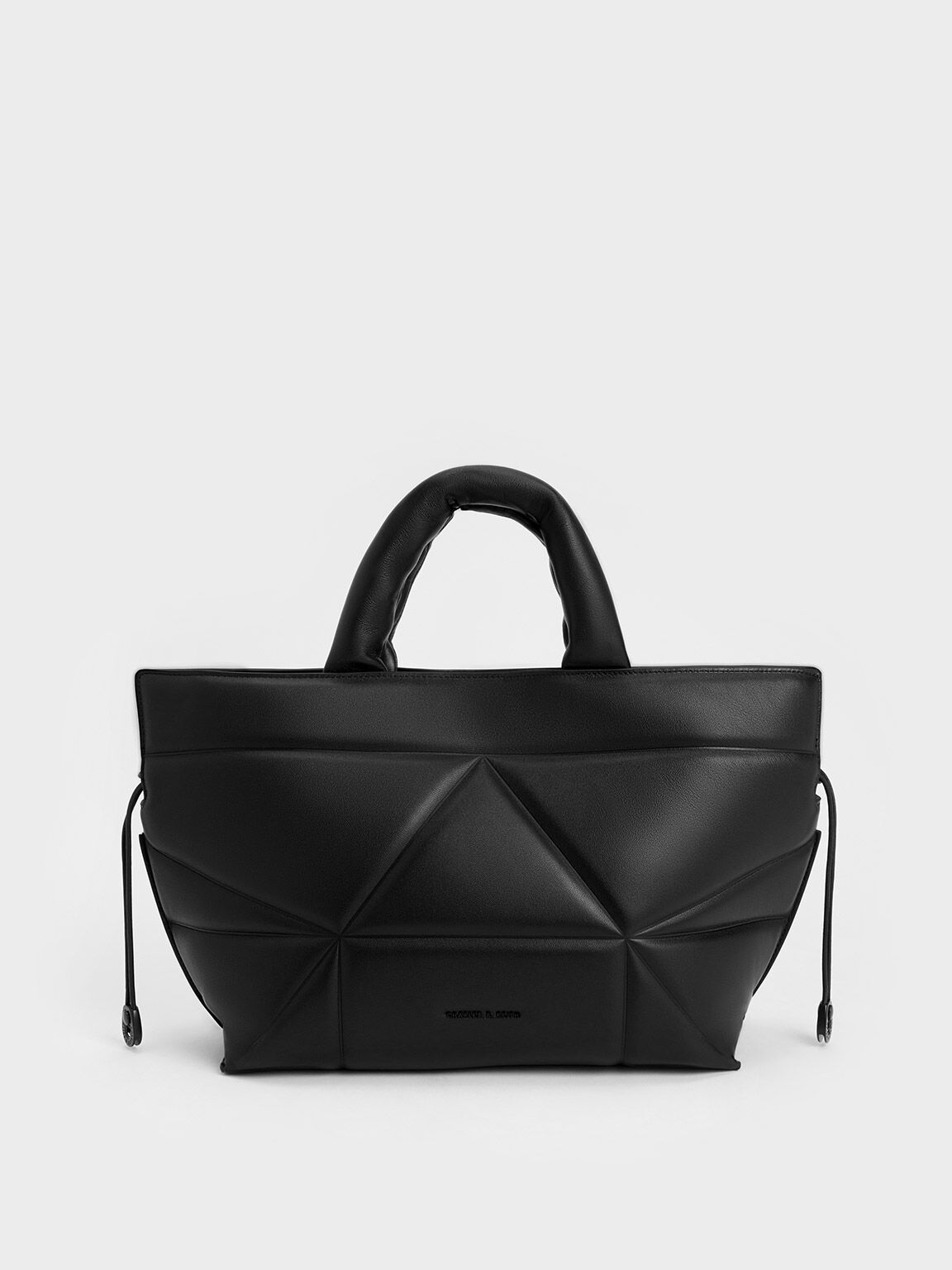 Black Drawstring Bucket Bag - CHARLES & KEITH US