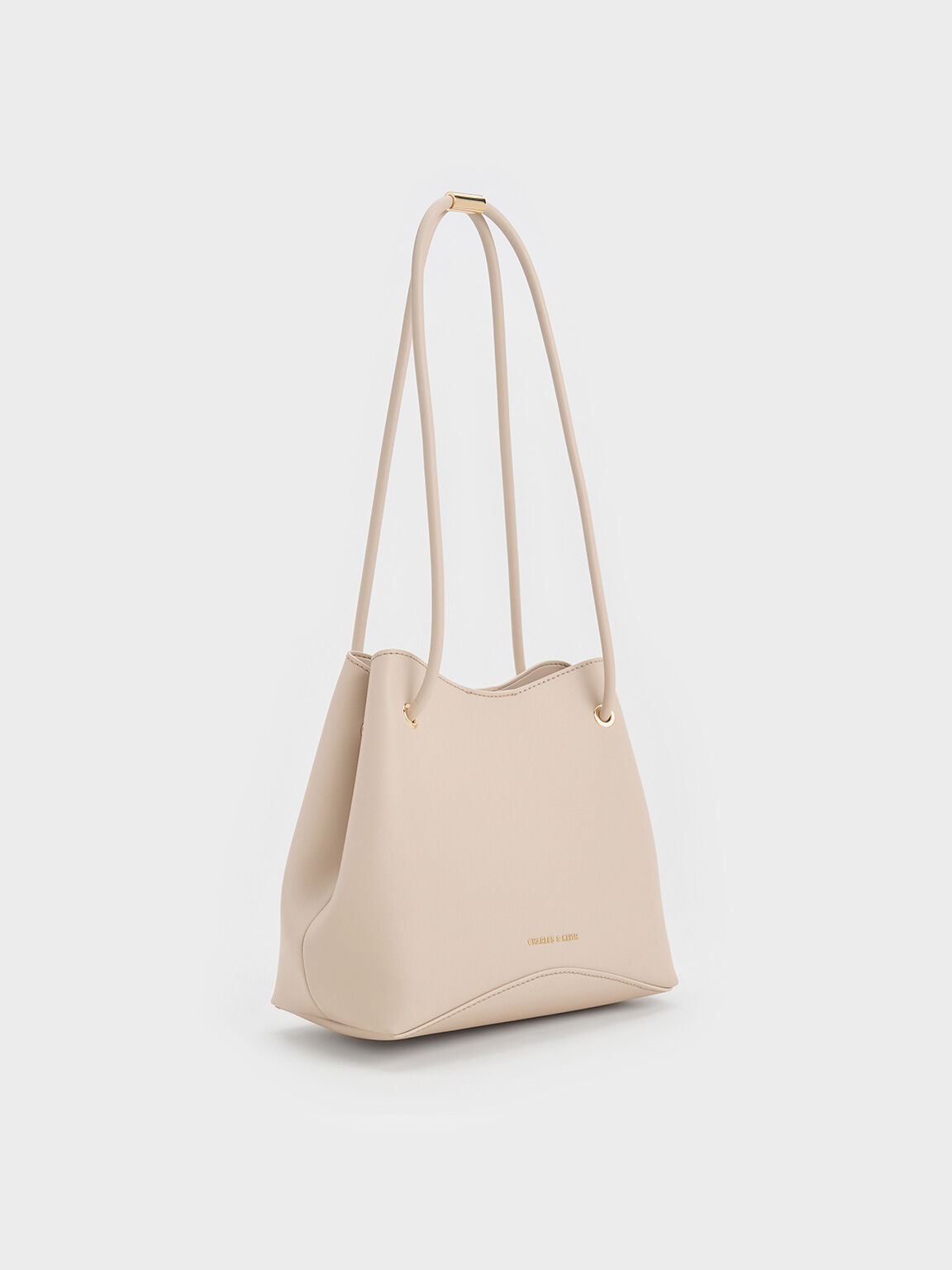 Sybill Geometric Bucket Bag, Oat, hi-res