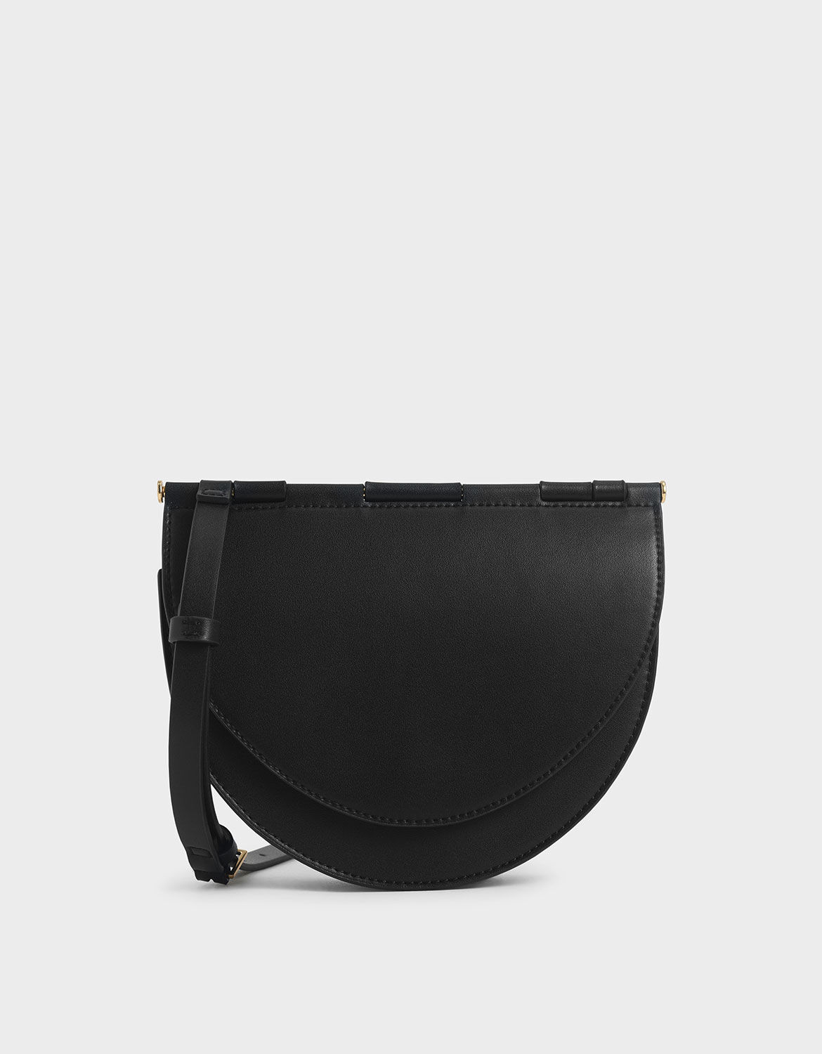 black circle crossbody bag