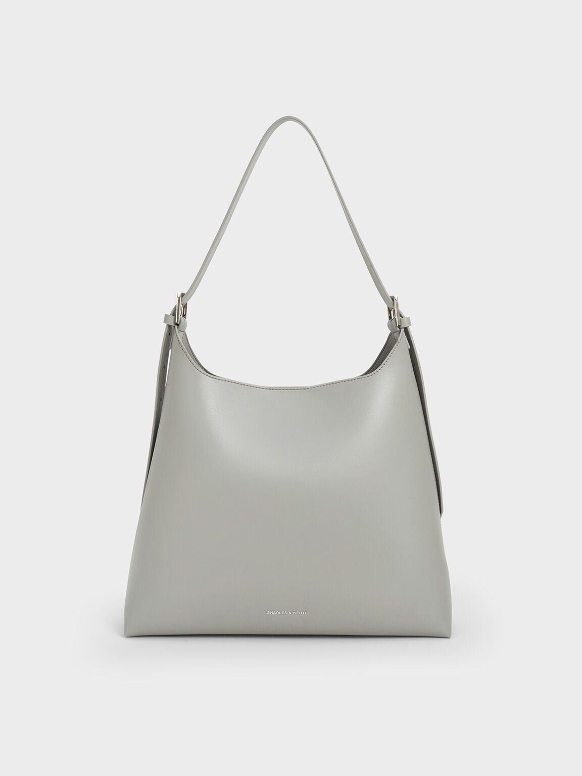 Bolso holgado trapezoidal, Gris, hi-res