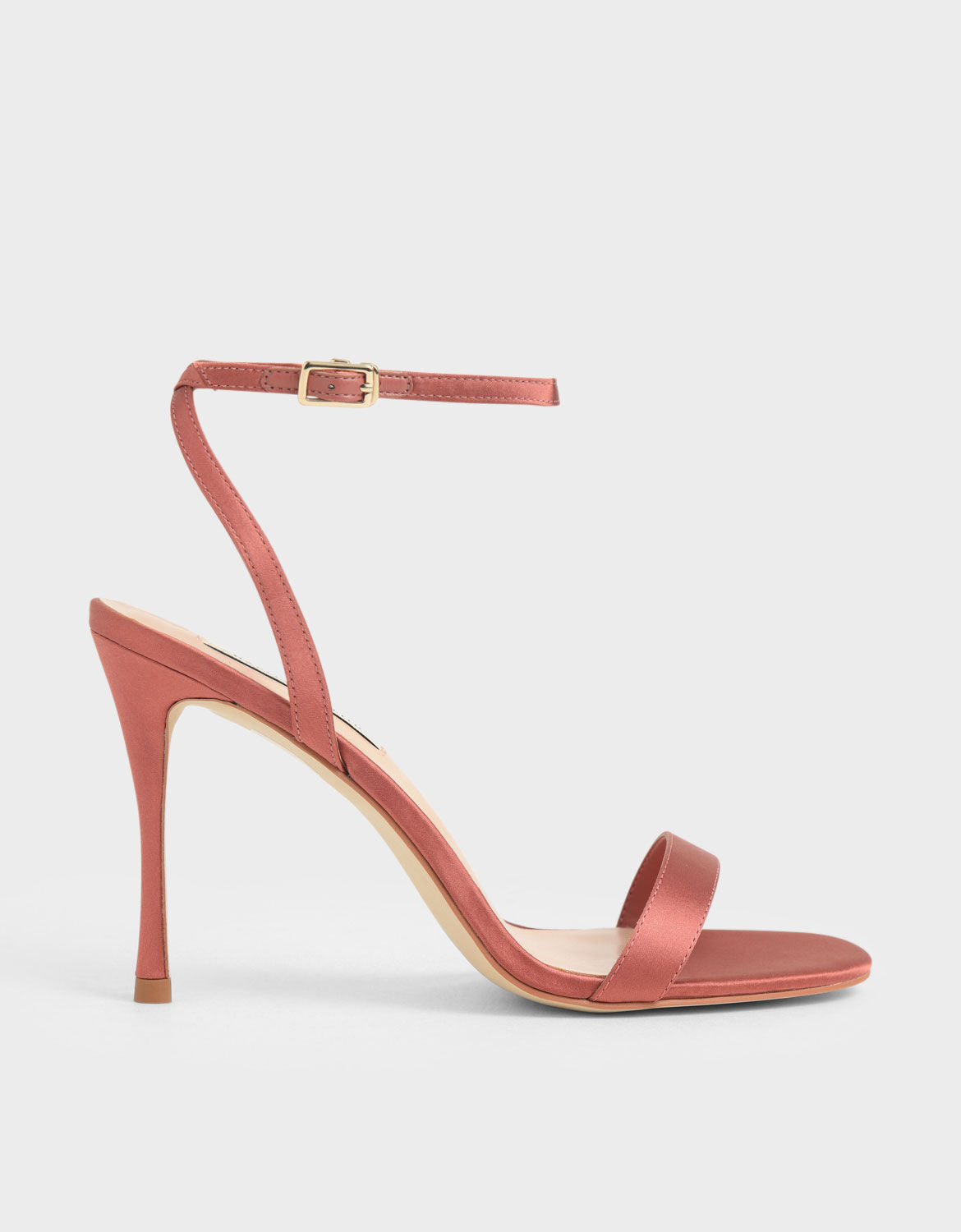Pink Satin Stiletto Heels | CHARLES 