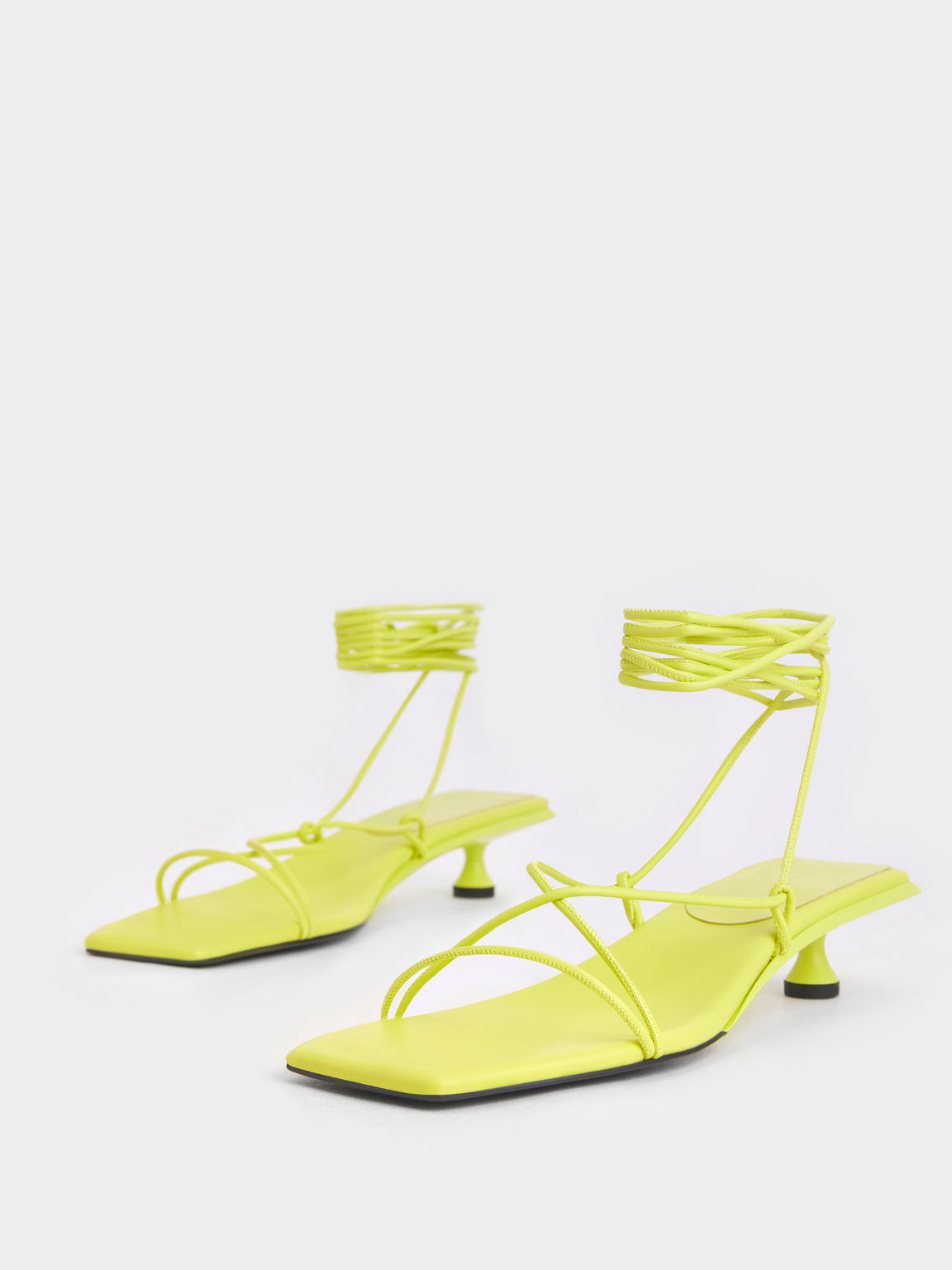 yellow strappy sandals