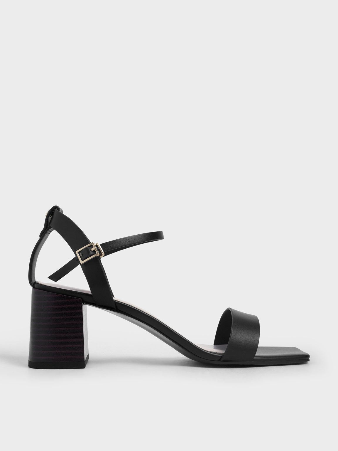 Khadim Black Casual Heel Sandal for Women