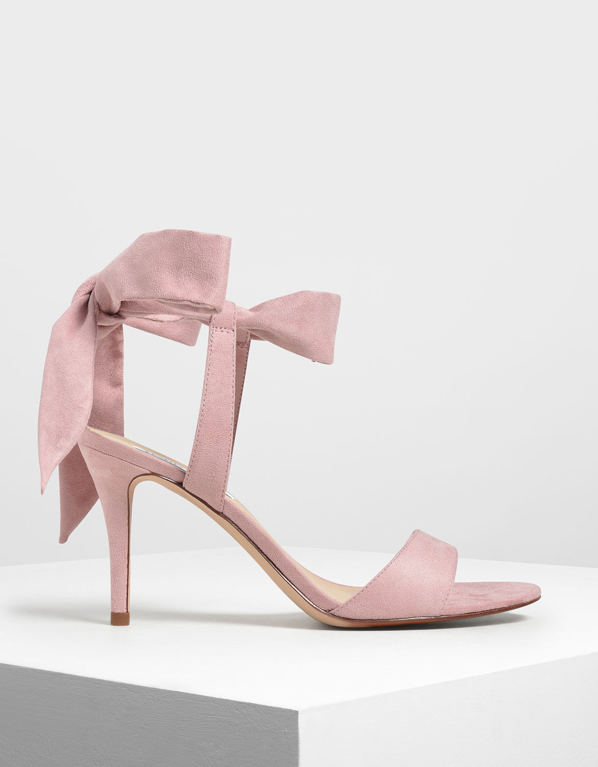 pink tie heels