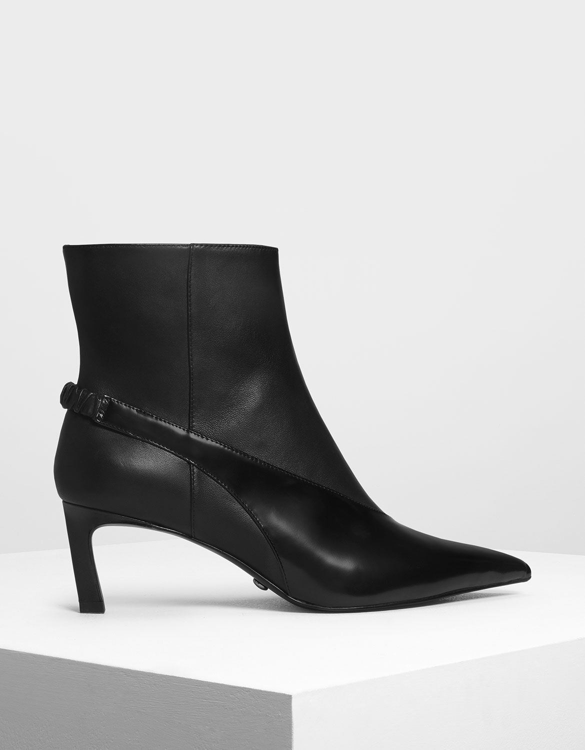 charles and keith black shoes