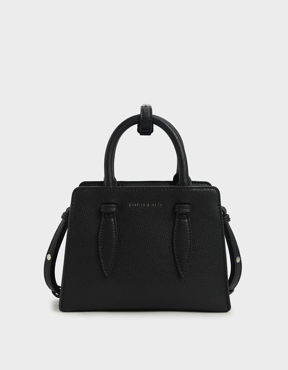 Black Mirabelle Structured Handbag CHARLES KEITH LV | lupon.gov.ph