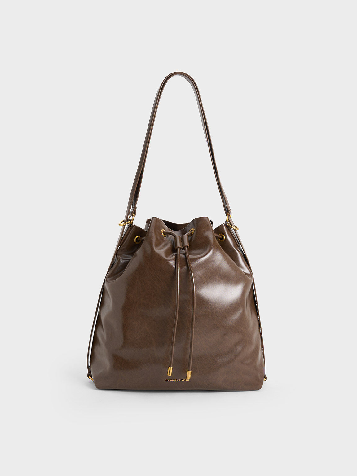 Neva Two-Way Bucket Bag, Dark Brown, hi-res