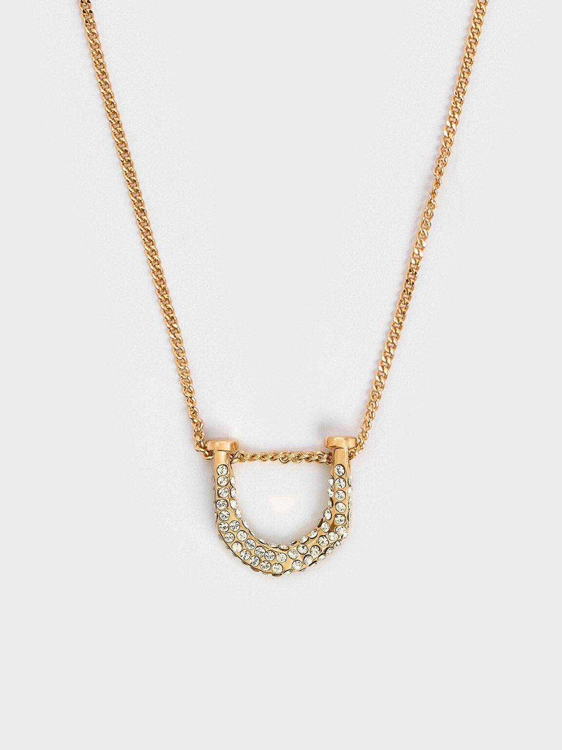 Rose Gold Annalise Clover Heart Necklace - CHARLES & KEITH CA
