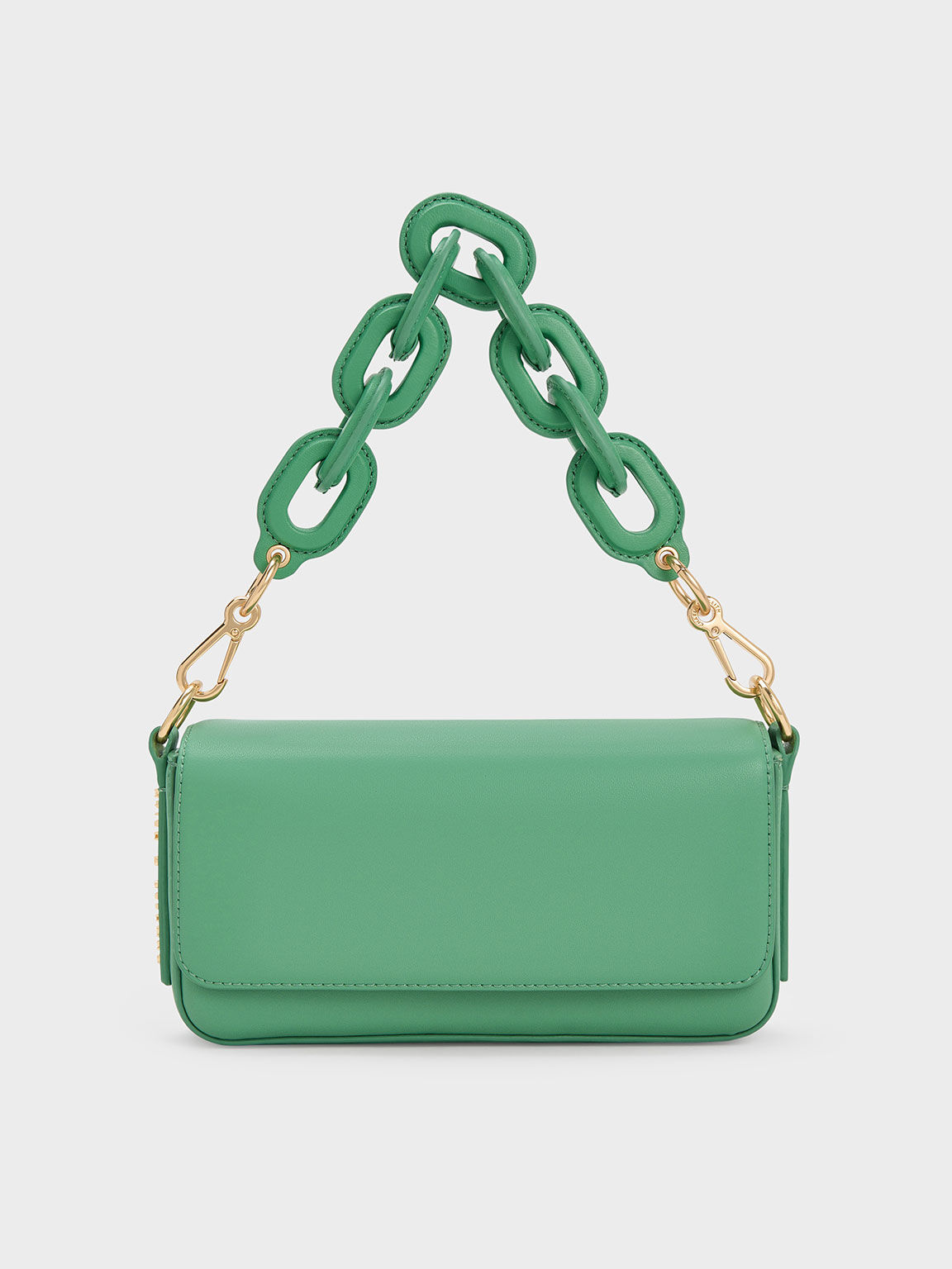 Catena Front Flap Bag - Green