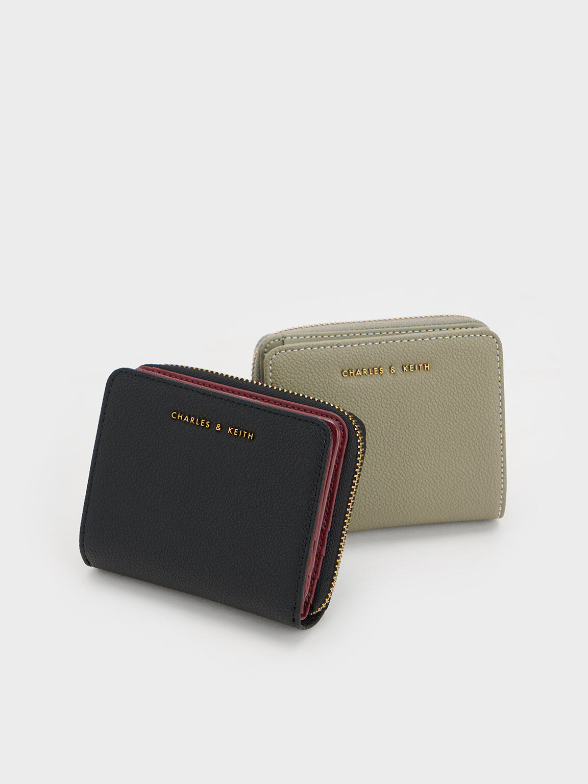 Black Classic Zip Mini Wallet - CHARLES & KEITH US