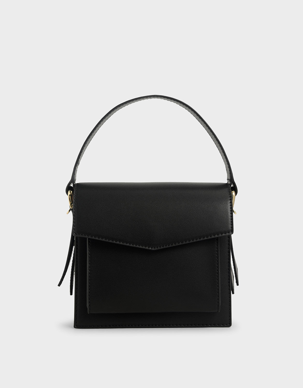 charles and keith top handle structured bag