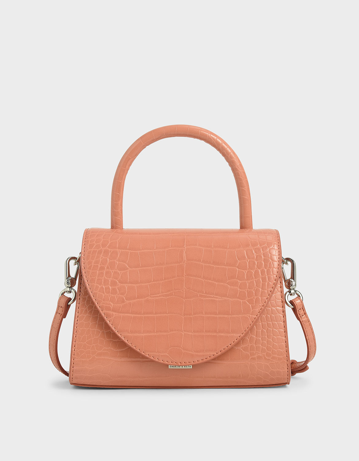 charles and keith top handle structured bag