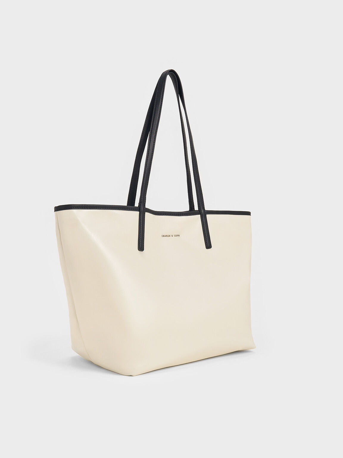 Bolso tote reversible Sianna, Crema, hi-res