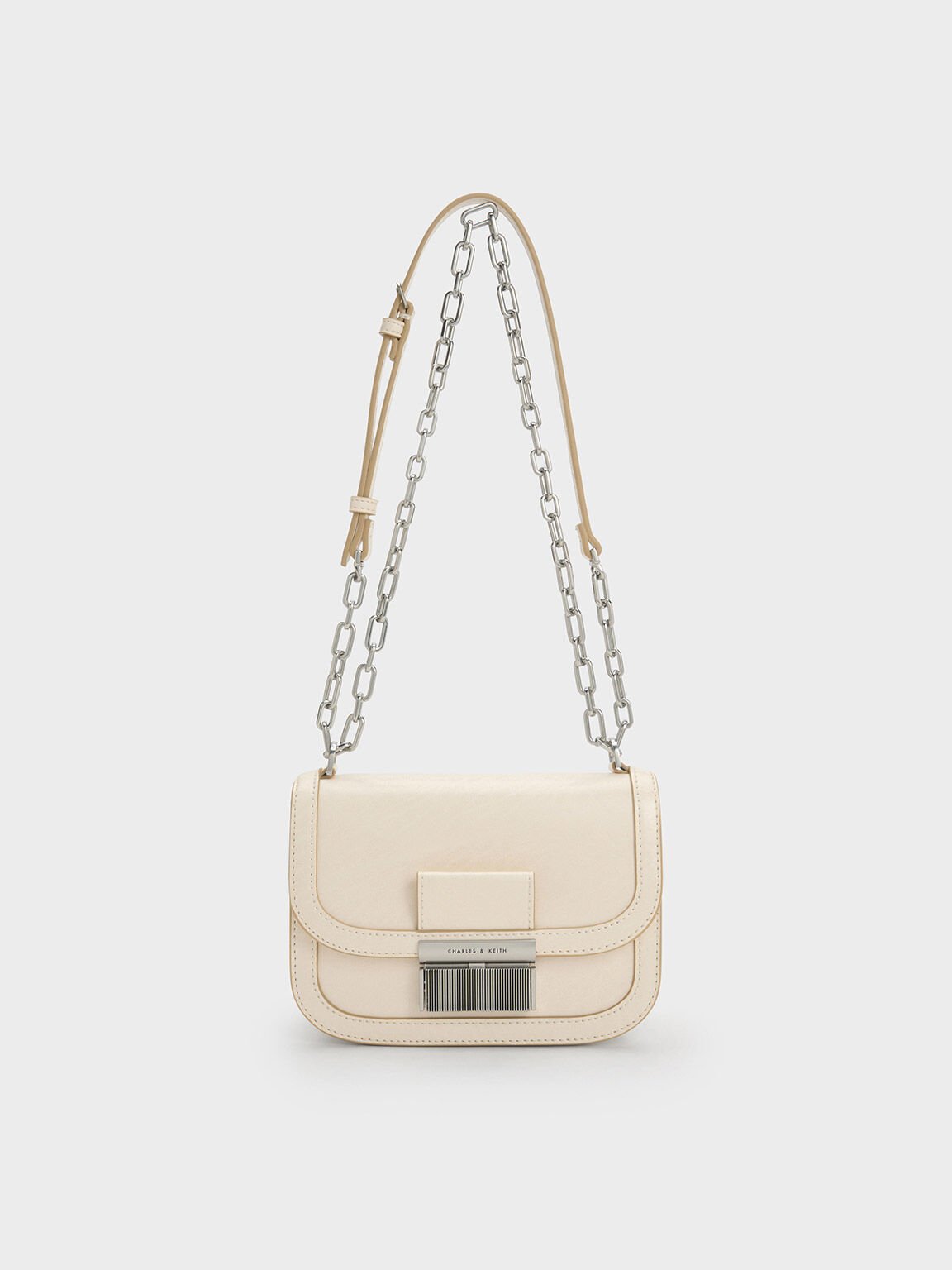 STRUCTURED CROSSBODY BAG - Pink