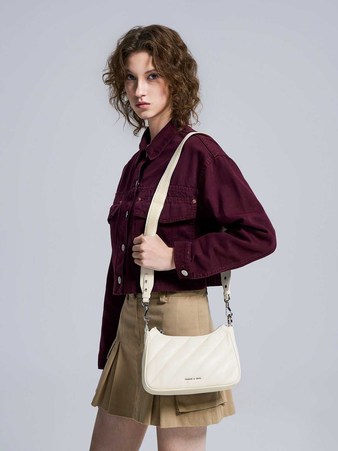KCC Fabric Ladies Designer Sling Bag, 0.275 kg, Size: 10 Inches