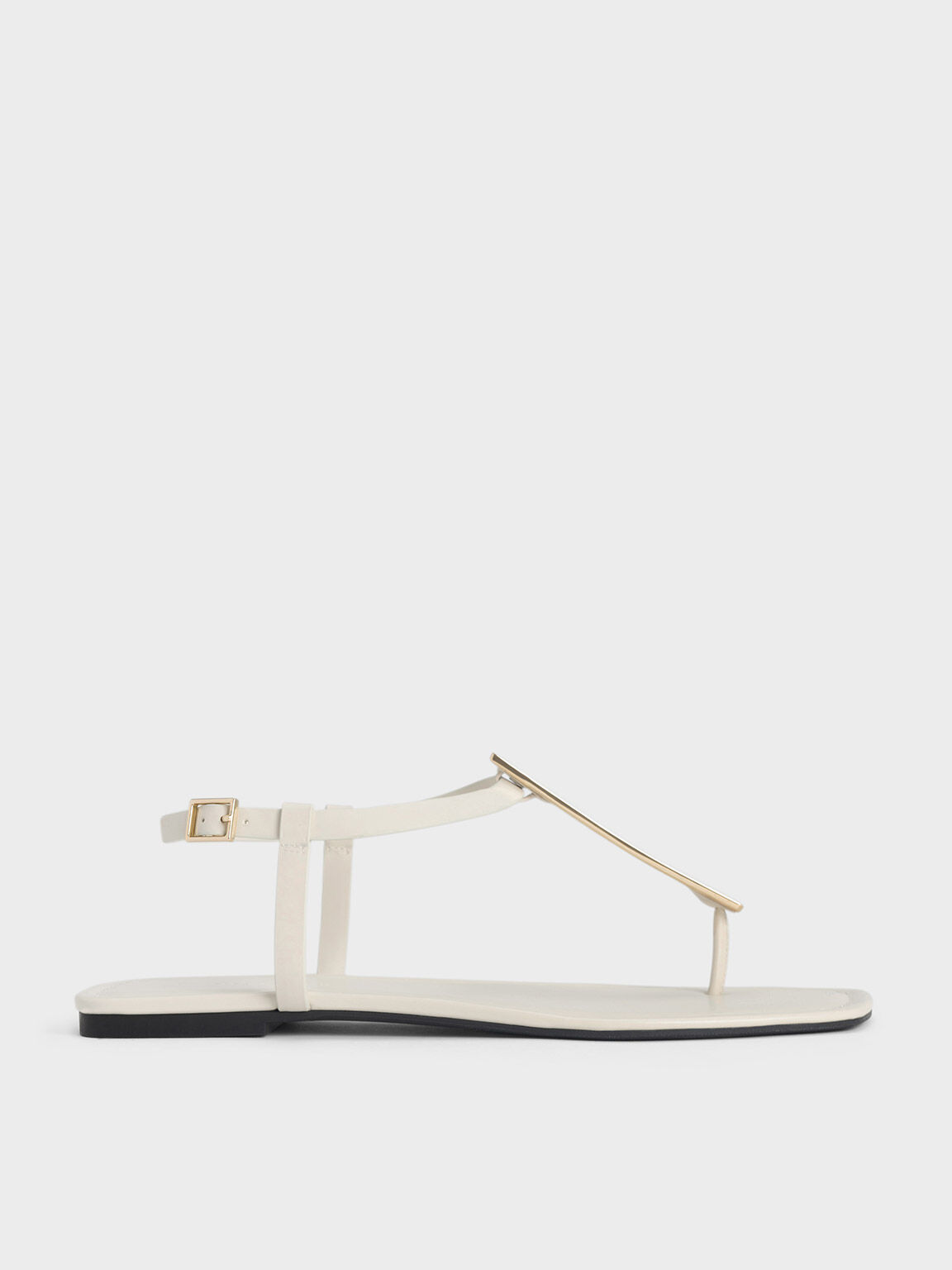 White flat sale thong sandals