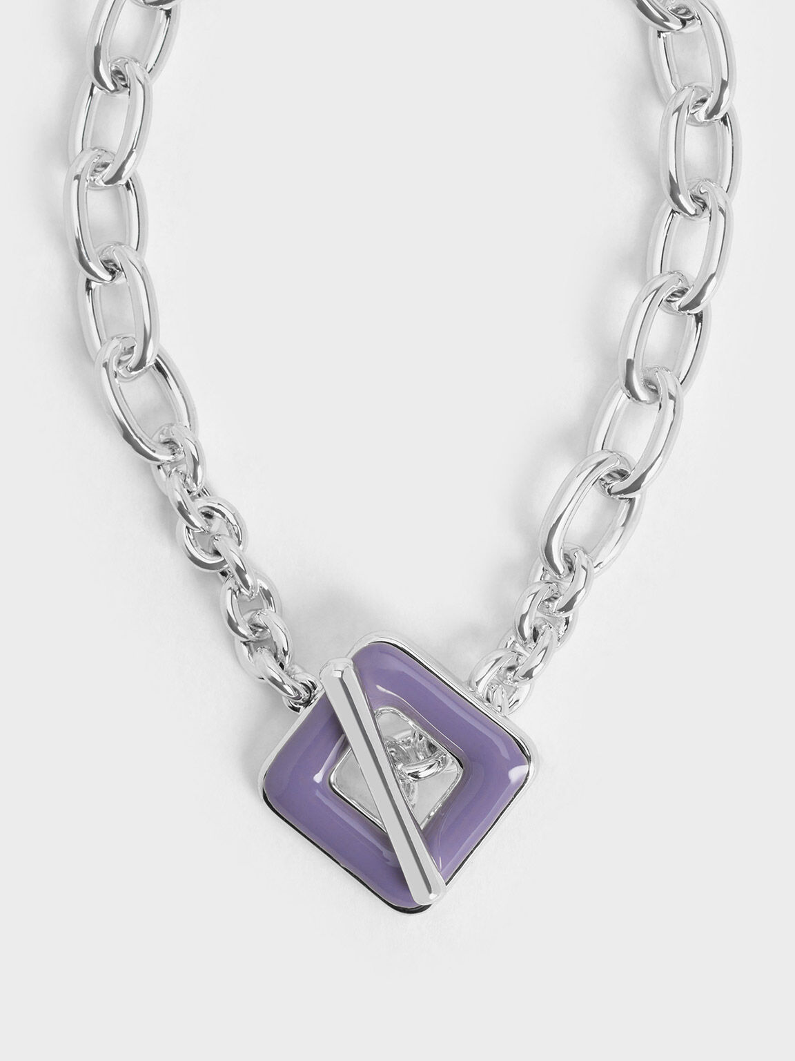 Ellowyn Square Chain-Link Bracelet, Lilac, hi-res